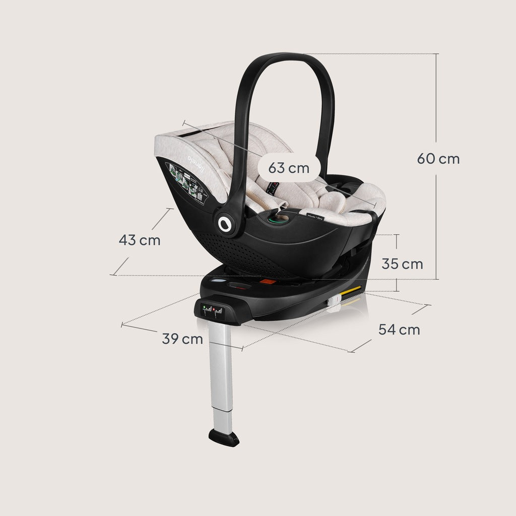 Lionelo Moxie i-Size turvaiste alusega 40-87cm 0-13 PÖÖRLEV JALG