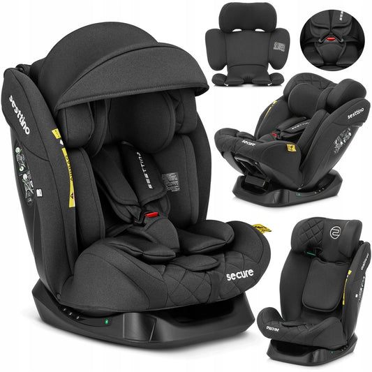 Sesttino SecurePro vaikiška automobilinė kėdutė 0-36 kg, saugi 40-150 cm