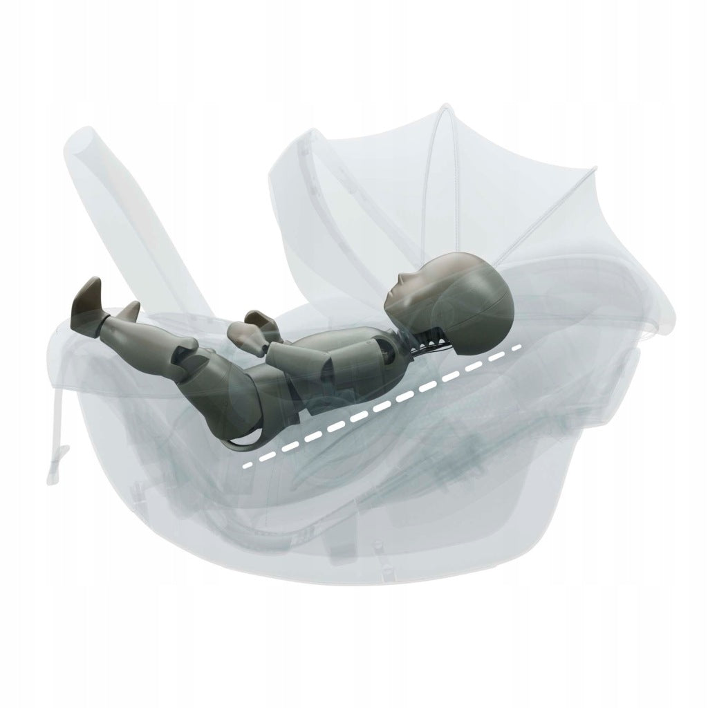 Kinderkraft I-LITE automobilinė kėdutė kūdikiams, 40-87 cm, 0-13 kg, juoda