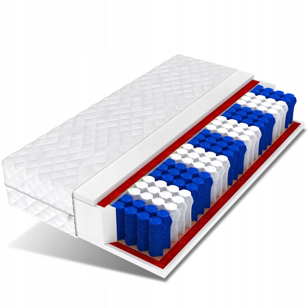 Madrats 140x200 pocket-vedrustusega, 9 tsooniline METIS DoubleHARD