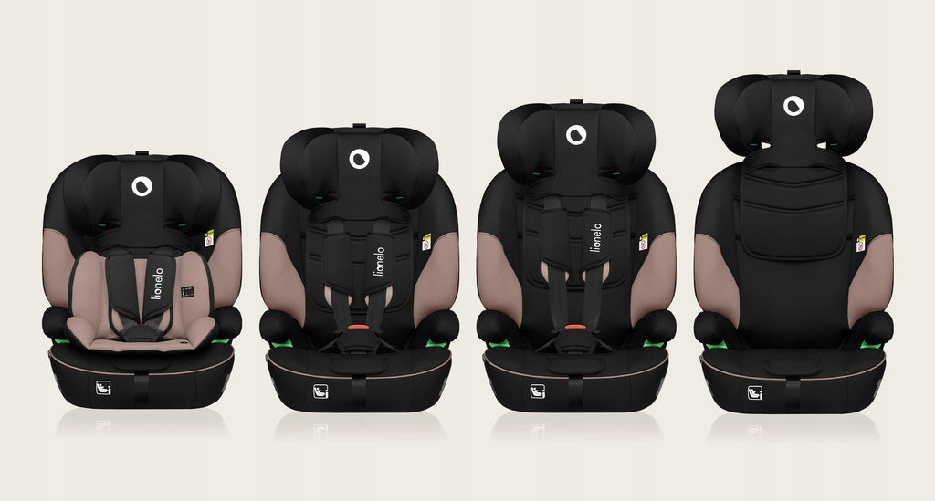 Automobilinė kėdutė 76-150 cm, pločio sėdynė 9-36 kg, Lionelo LEVI I-SIZE
