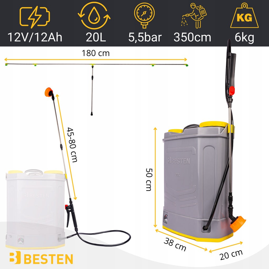 AKUAIAGA KÄSIPRITS, 20 L