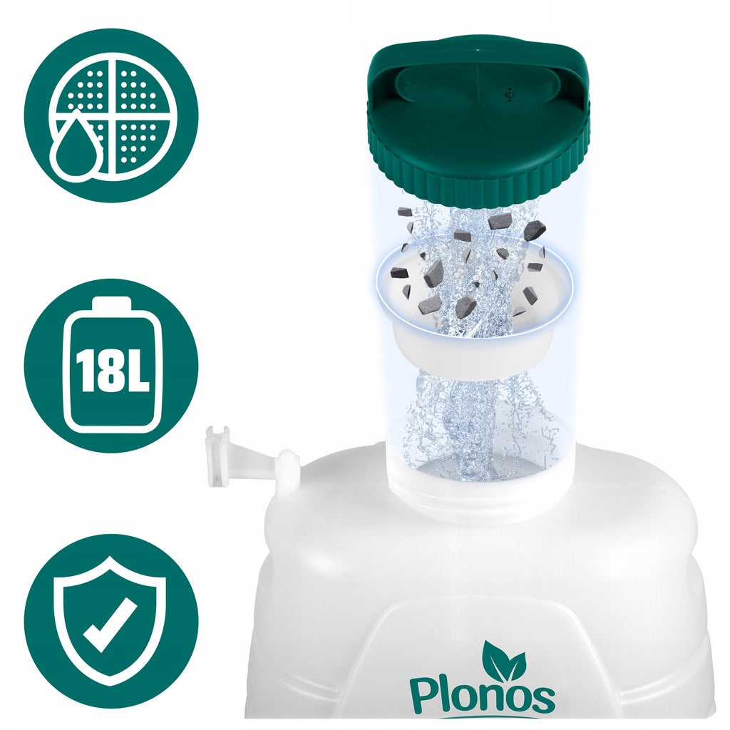 Akutoitel seljaskantav survepihusti, elektriline, 18 l, 100 cm pihusti