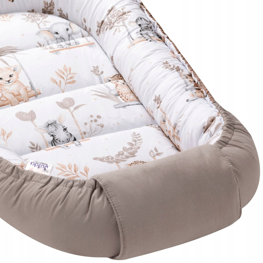 Kūdikio kokono žaidimų aptvaro lizdelis „Comfort Swaddle YUKKI COTTON“