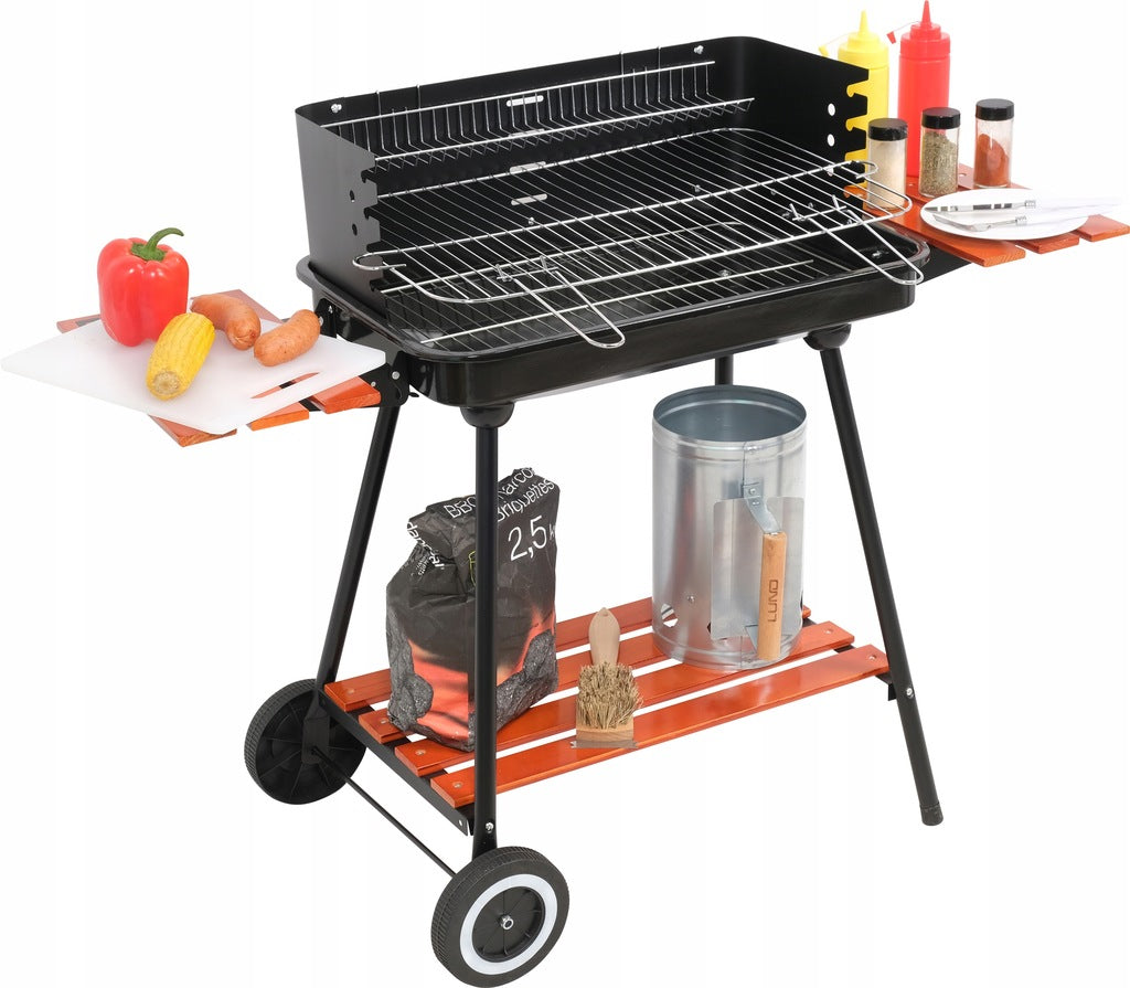 Söegrill riiulitega, rest 53x33 cm