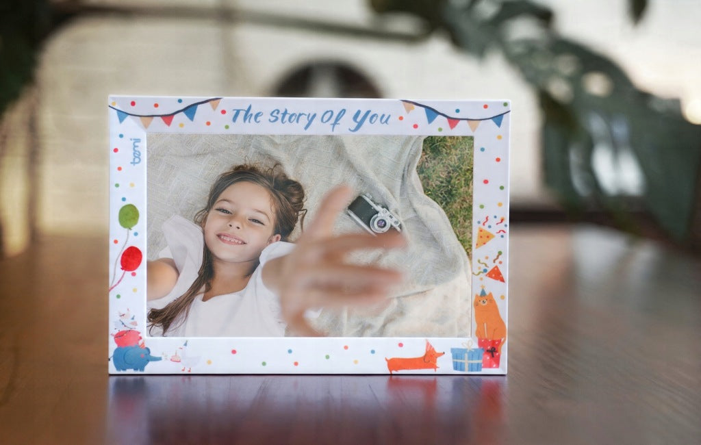 10,1 colio skaitmeninis nuotraukų rėmelis su WiFi ryšiu ir atspaudais, baltas