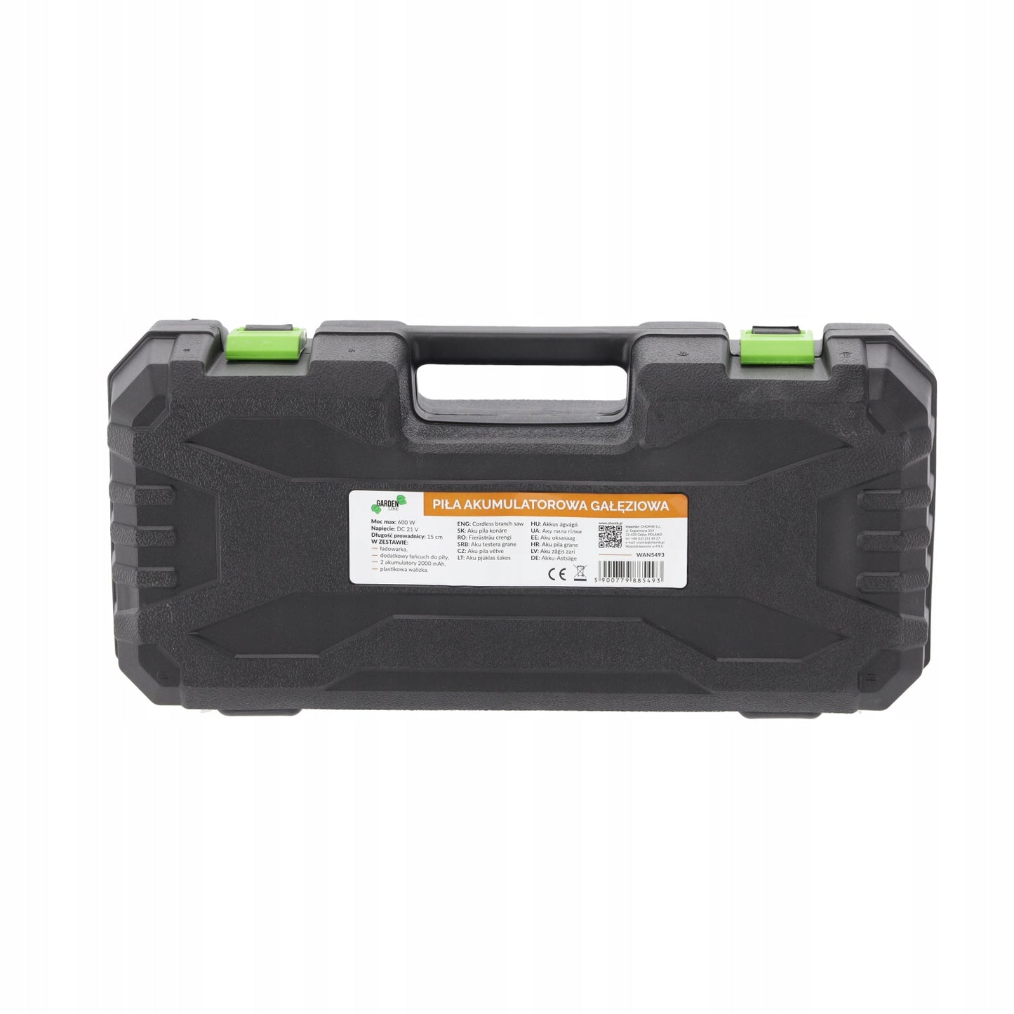 21 V 600W akumuliatorinis mini šakų pjūklas