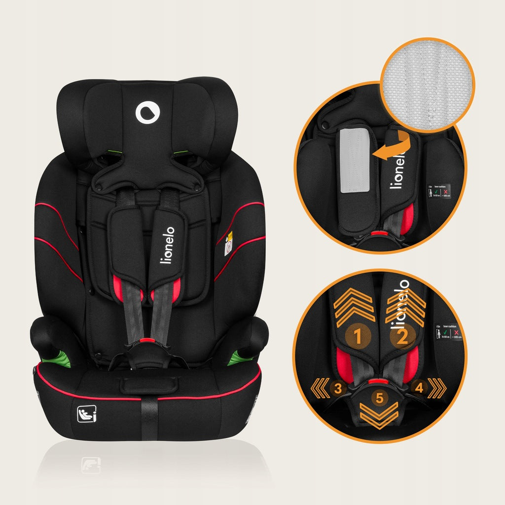 Automobilinė kėdutė 76-150 cm, pločio sėdynė 9-36 kg, I-SIZE