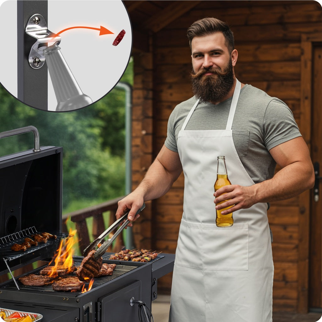 Söegrill, malmkamin, kaanega grillrest, tuhasahtel, termomeeter