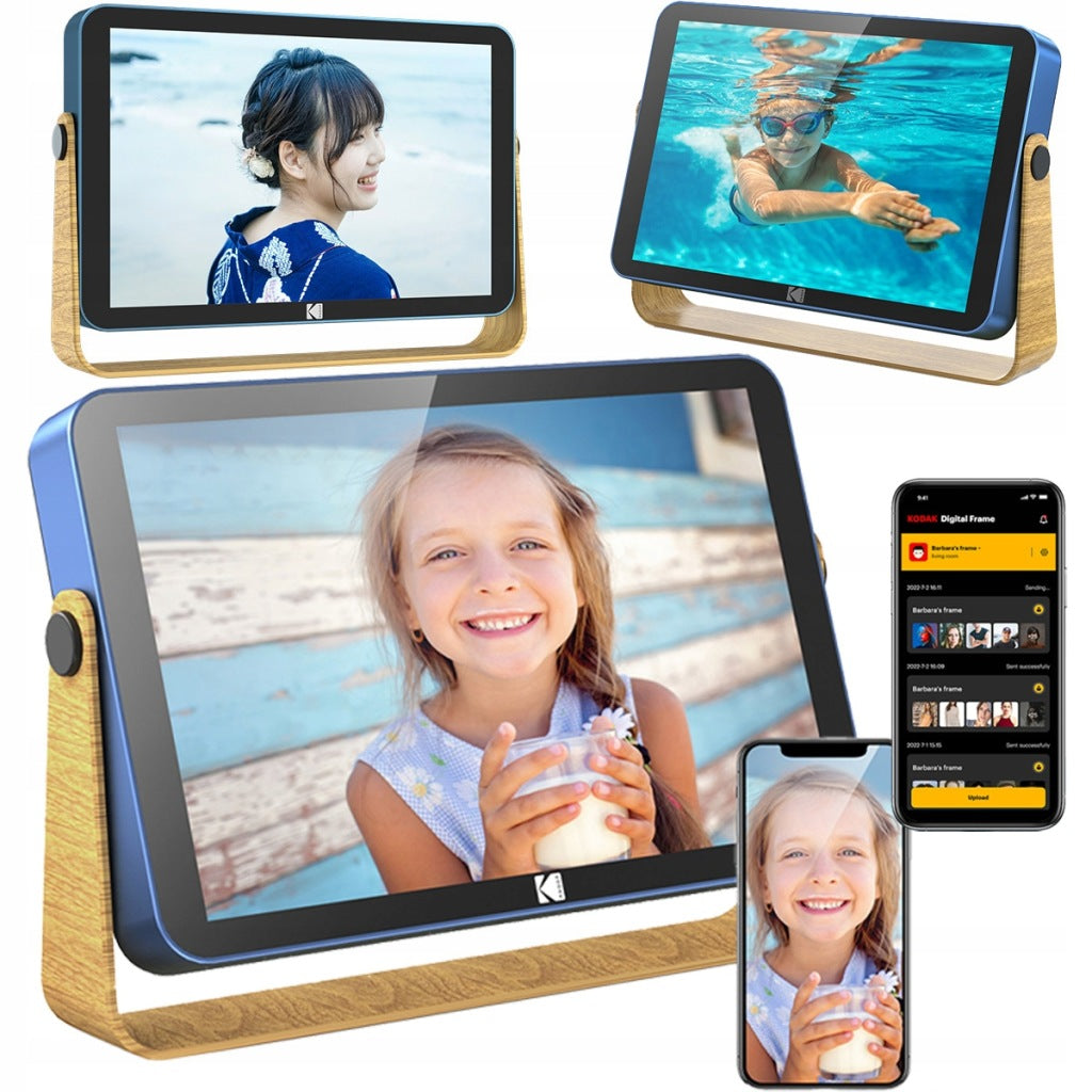 Digitaalne pildiraam puuteekraaniga, fotodele ja videotele, 10,1 tolli, RWF-108V, sinine