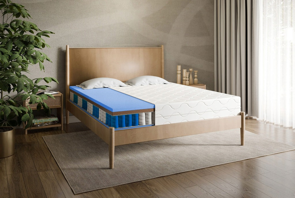 Kišeninis čiužinys 160x200 Prestige Coconut Hard 26cm su užvalkalu H4 H5