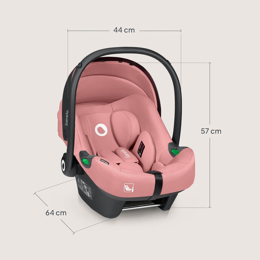 Automobilinė kėdutė 0-13 kg, 40-87 cm. ADAC sertifikatas. Lionelo Astrid. rožinė