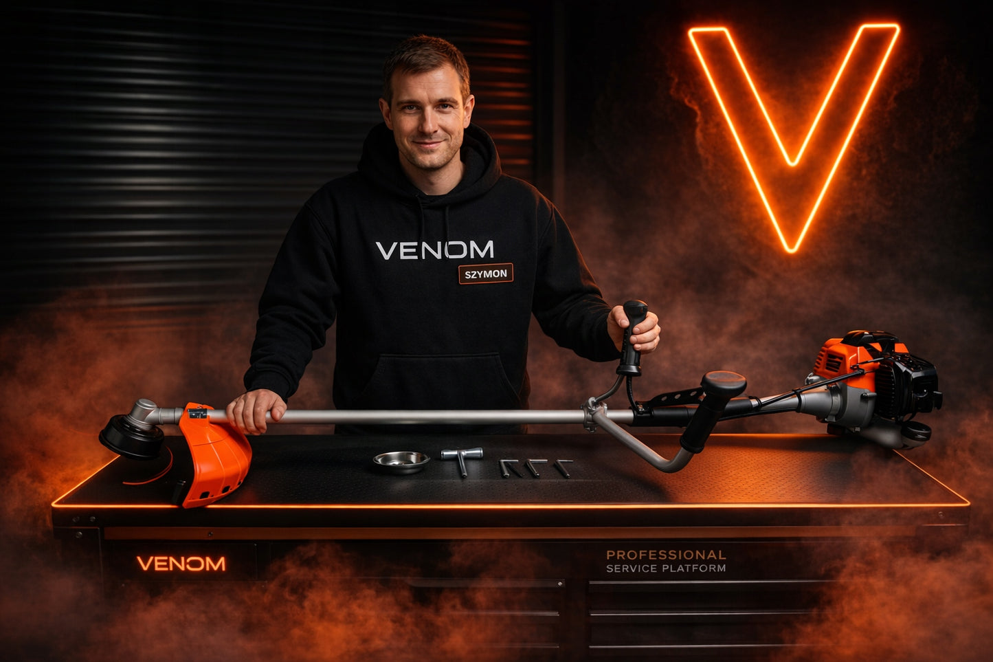 GALINGAS „VENOM“ BENZININIS KRUMPJOVĖS IR ŽOLĖS ŽOLĖS PJOVĖJOS SU 2 PAVARŲ DIDŽIULIU RINKINYU