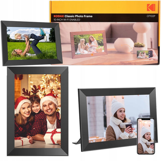 10,1 colio skaitmeninis nuotraukų rėmelis su jutikliniu ekranu, nuotraukos, vaizdo įrašai, „Wi-Fi“ programėlė