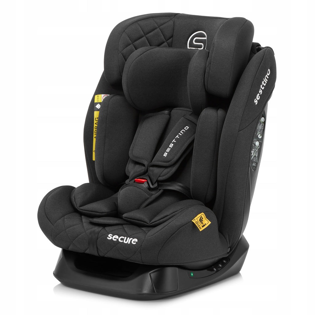 Sesttino SecurePro vaikiška automobilinė kėdutė 0-36 kg, saugi 40-150 cm