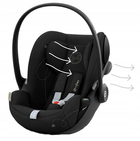 CYBEX turvatool CLOUD G I-SIZE 0-13KG lamav seljatugi MAGIC BLACK 24H!