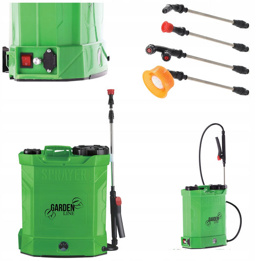 10 l nešiojamas, akumuliatorinis, kuprinės formos purkštuvas