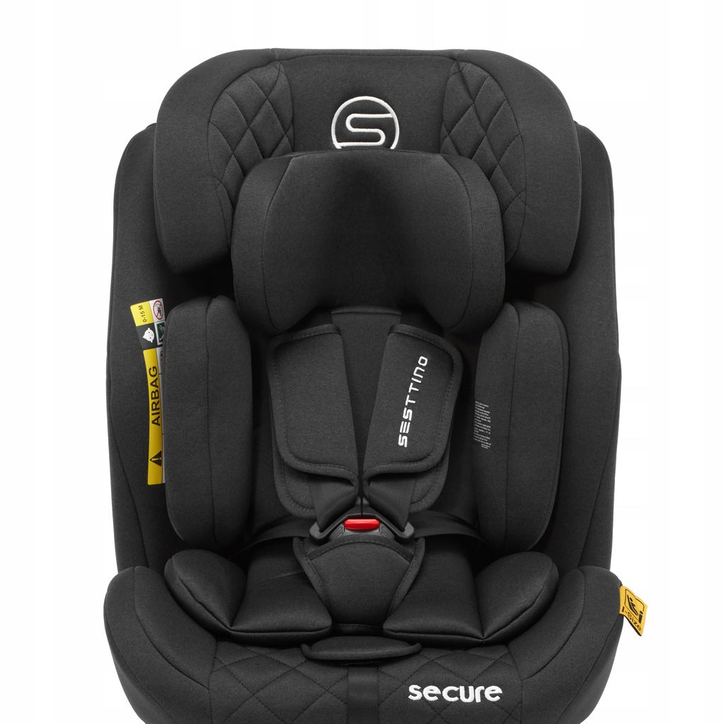 Sesttino SecurePro vaikiška automobilinė kėdutė 0-36 kg, saugi 40-150 cm