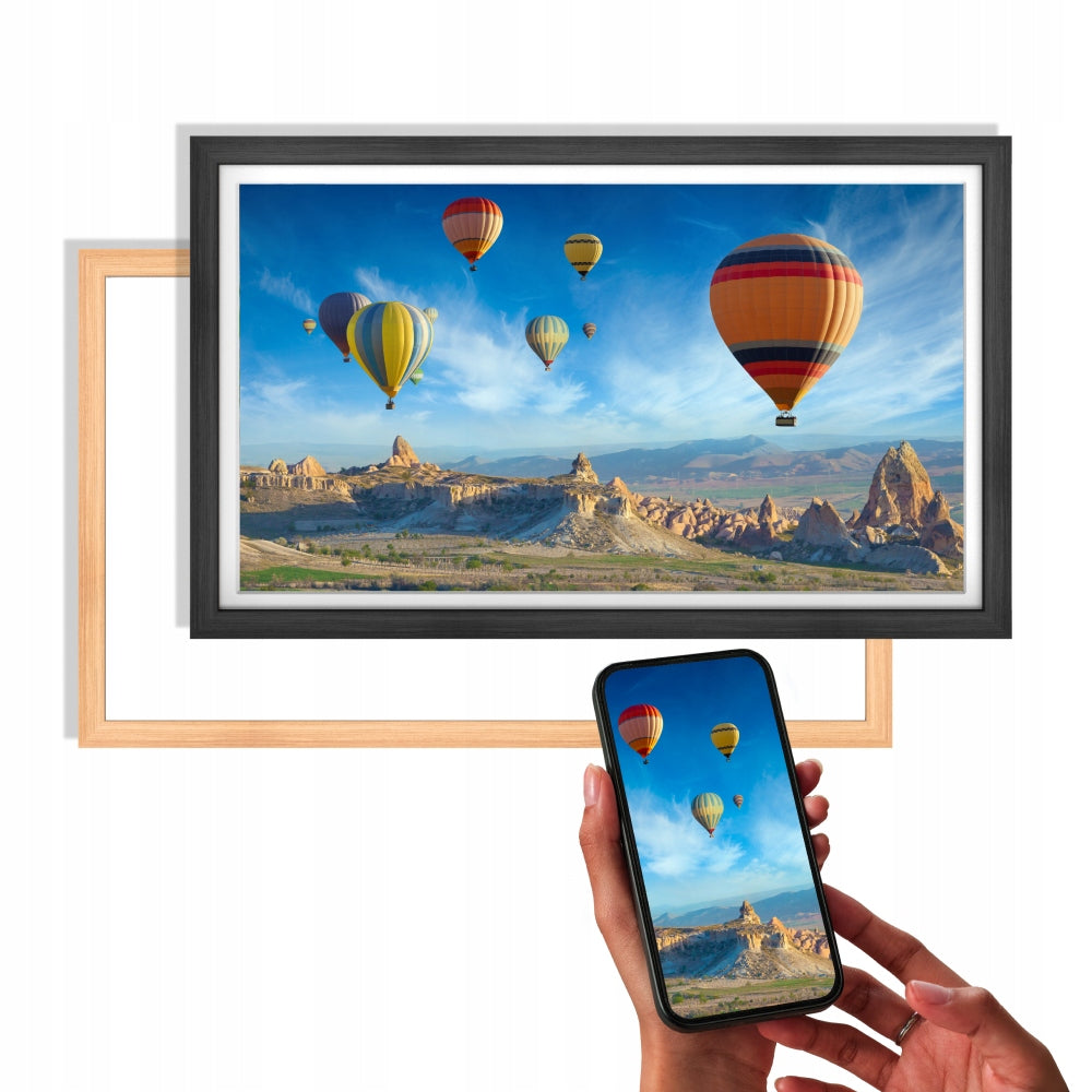 32 colių „WiFi HD LCD“ skaitmeninis rėmelis, juodas