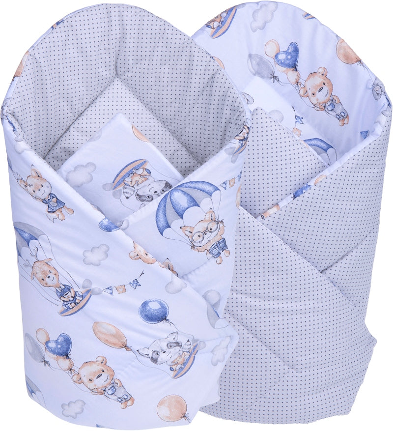 Kūdikių kokonų lizdelis „Minky“ rinkinys XXL „BabyMam“ 7 dalys