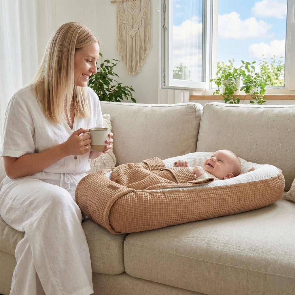BabyMam Cocoon Air 3D beebiohutu une komplekt, pesa, mängukomplekt