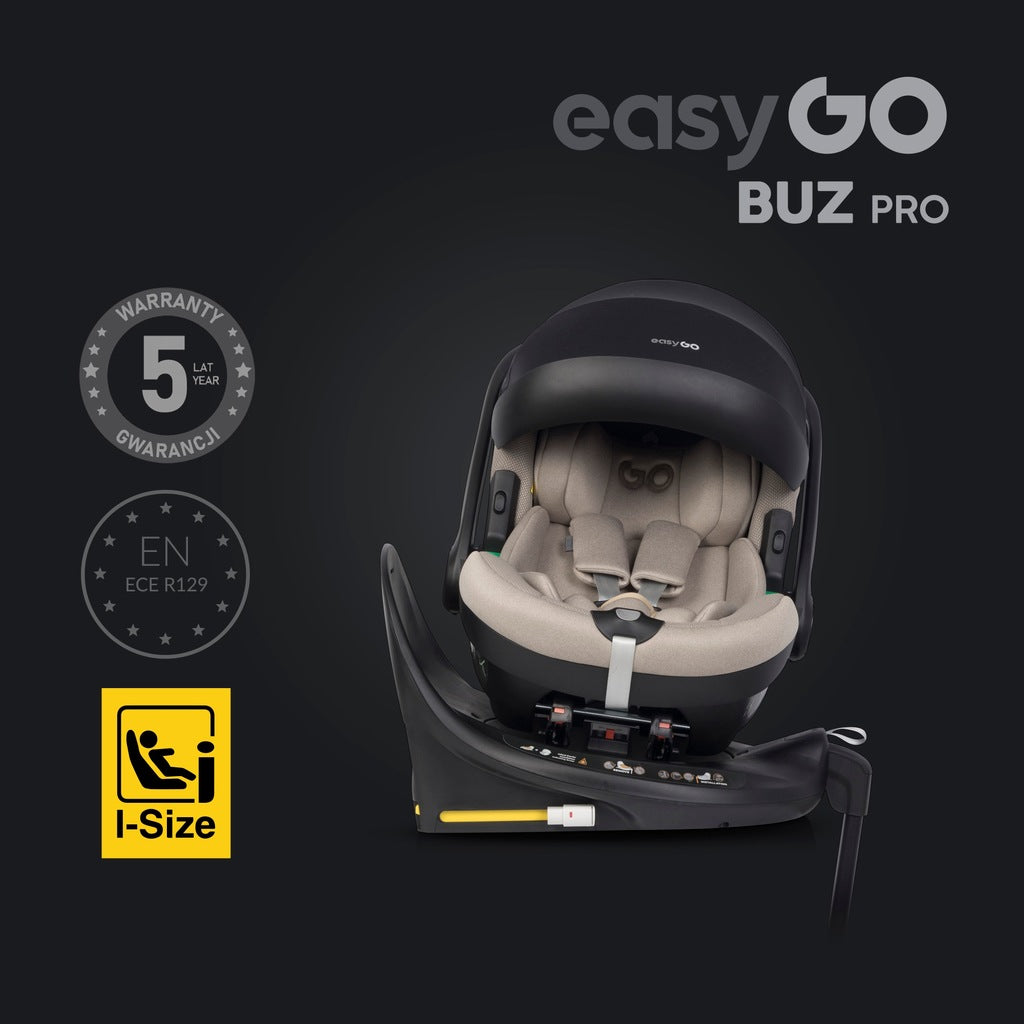 BUZ PRO autokrēsliņš ar grozāmu ISOFIX bāzi I-SIZE 0-13 KG 0-87 CM RWF