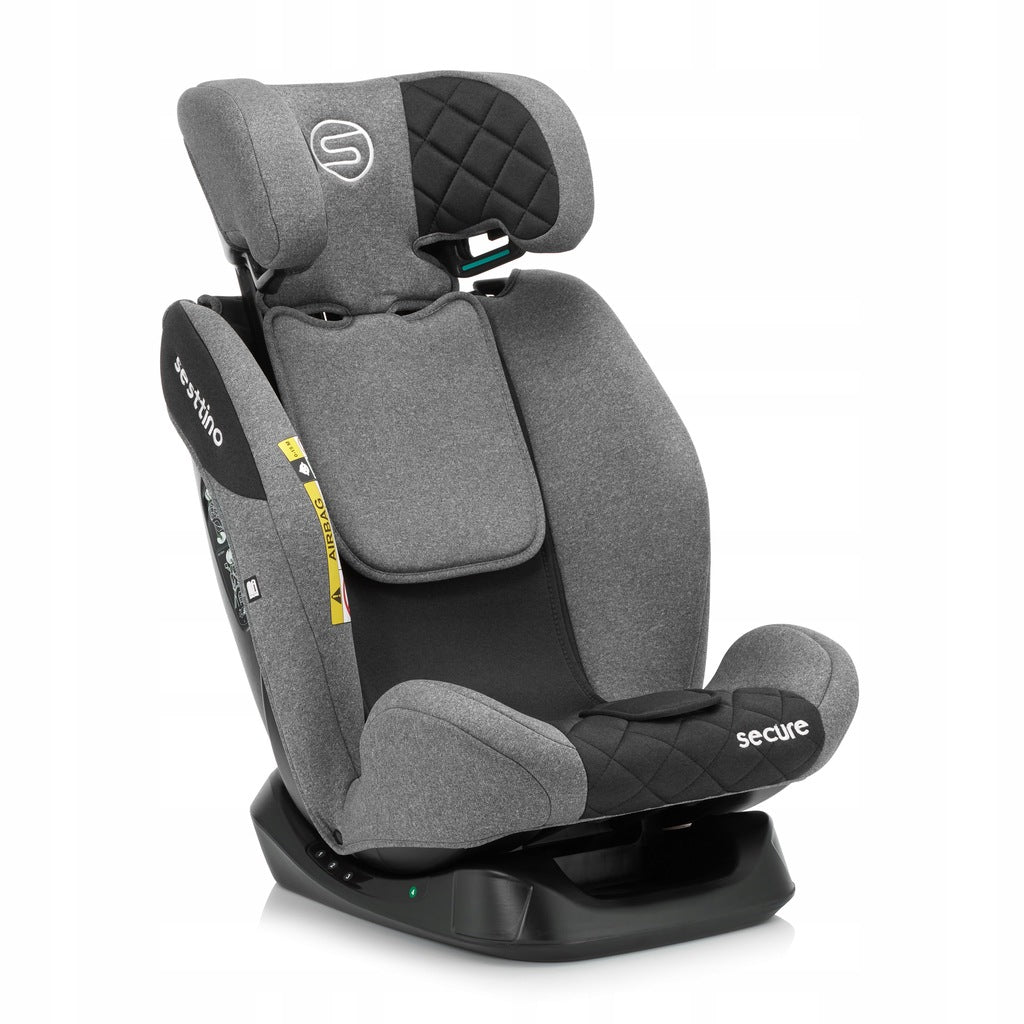 Sesttino Secure Pro automobilinė kėdutė 0-36 40-150cm su miegojimo funkcija ir stogeliu