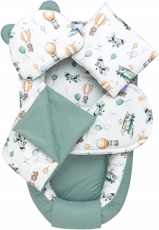 MEDVILNINIS KŪDIKIO RINKINYS 5in1 YUCKA COCOON