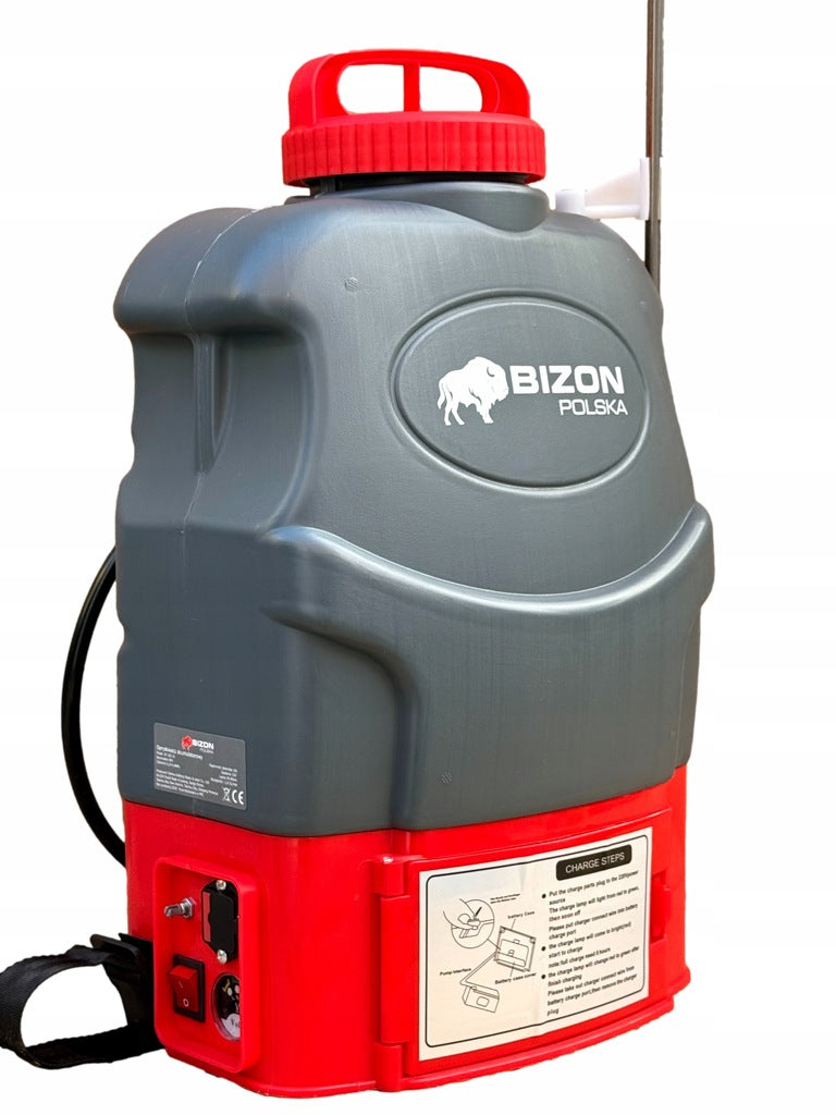 Ar akumulatoru, pārnēsājams uz muguras, dārza smidzinātājs, 20 l