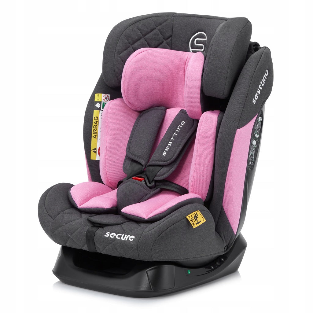 Sesttino SecurePro vaikiška automobilinė kėdutė 0-36 kg, saugi 40-150 cm