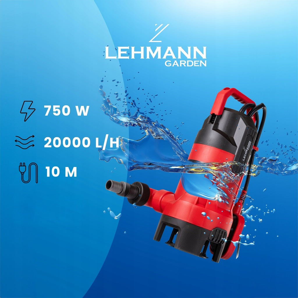 iegremdējamais sūknis tīram un netīram ūdenim 750 W