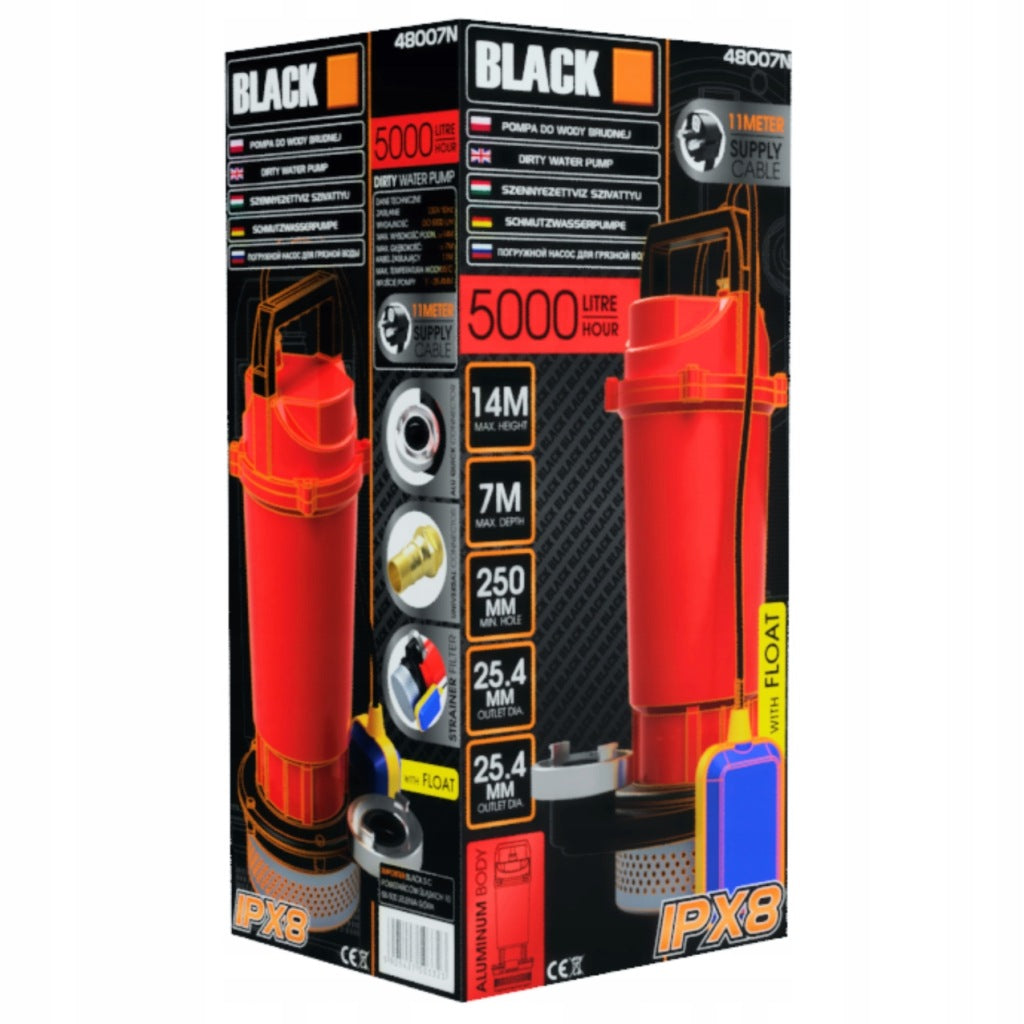 Panardinamas siurblys su filtru ir plūde 370w