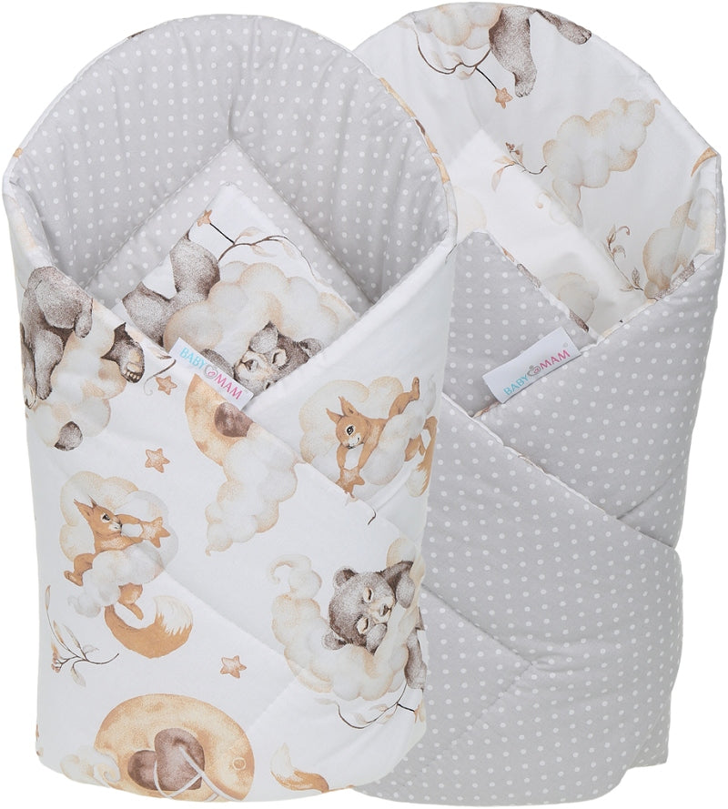 Kūdikių kokonų lizdelis „Minky“ rinkinys XXL „BabyMam“ 7 dalys