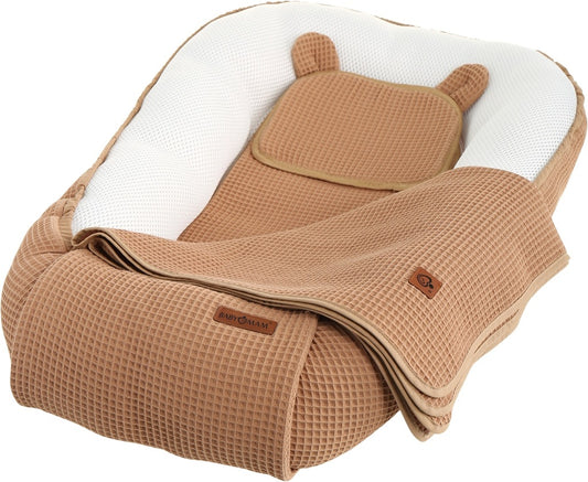 Kūdikių „Cocoon Air 3D“ saugaus miego komplektas, lizdelis, žaidimų aikštelės komplektas, „BabyMam“