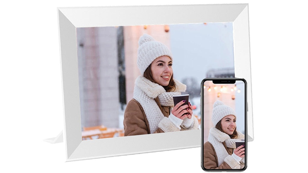 10,1 colio skaitmeninis nuotraukų rėmelis su jutikliniu ekranu, nuotraukos, vaizdo įrašai, Wi-Fi programėlė