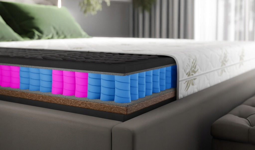 Massaži madrats 160x200 Aloe Vera PREMIUM BLACK 24cm luksuslik ECO kookos H3H4