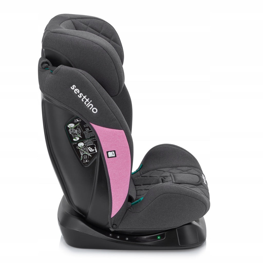 Sesttino SecurePro vaikiška automobilinė kėdutė 0-36 kg, saugi 40-150 cm