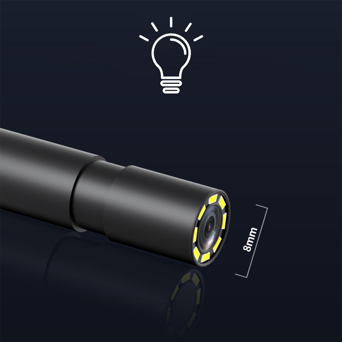 Endoskoobi toru kontrollkaamera töökodadele IPS-ekraani, USB-C ja 5 m kaabliga