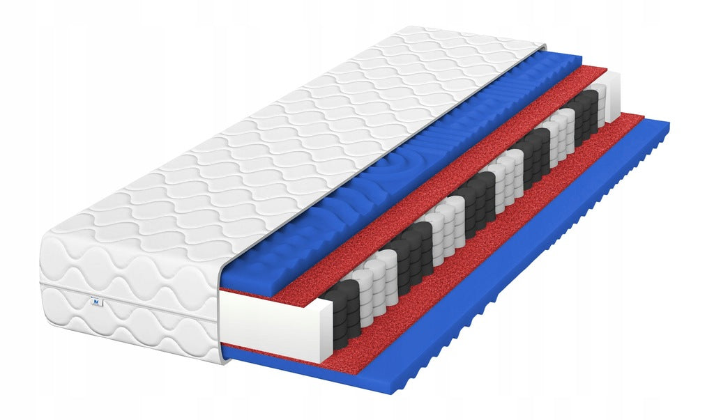 Matracis 90x200 21 cm Kabatu atsperes vidēji ciets ar masāžu HyperElastic H3