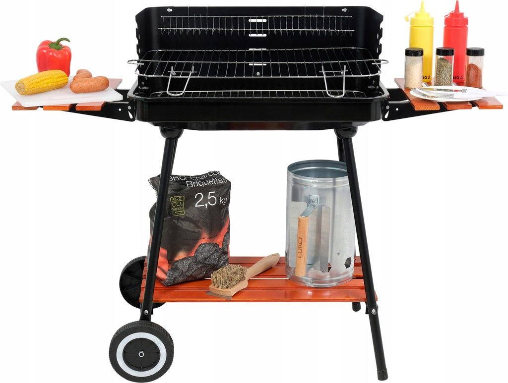 Söegrill riiulitega, rest 53x33 cm