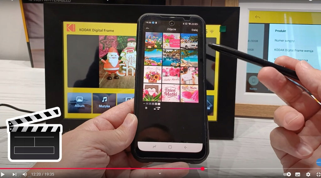 KODAKI DIGITAALNE FOTORAAM PUUTEEKRAAN