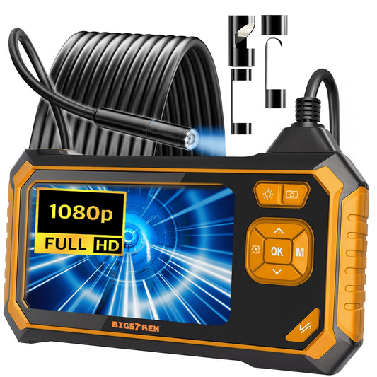 Endoskopiskā kamera ar ekrānu 5m | Full HD | IP67 | Cauruļu, kanalizācijas un auto diagnostikai