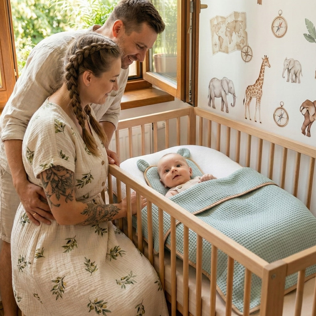 BabyMam Cocoon Air 3D beebiohutu une komplekt, pesa, mängukomplekt