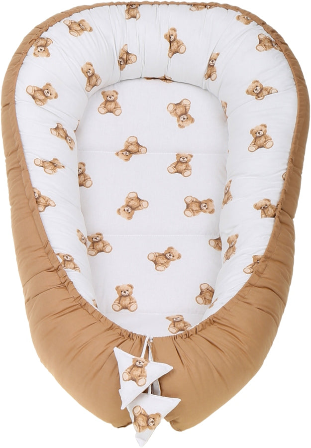 Bērnu ligzda-kokons "Minky" XXL komplekts "BabyMam", 7 daļas