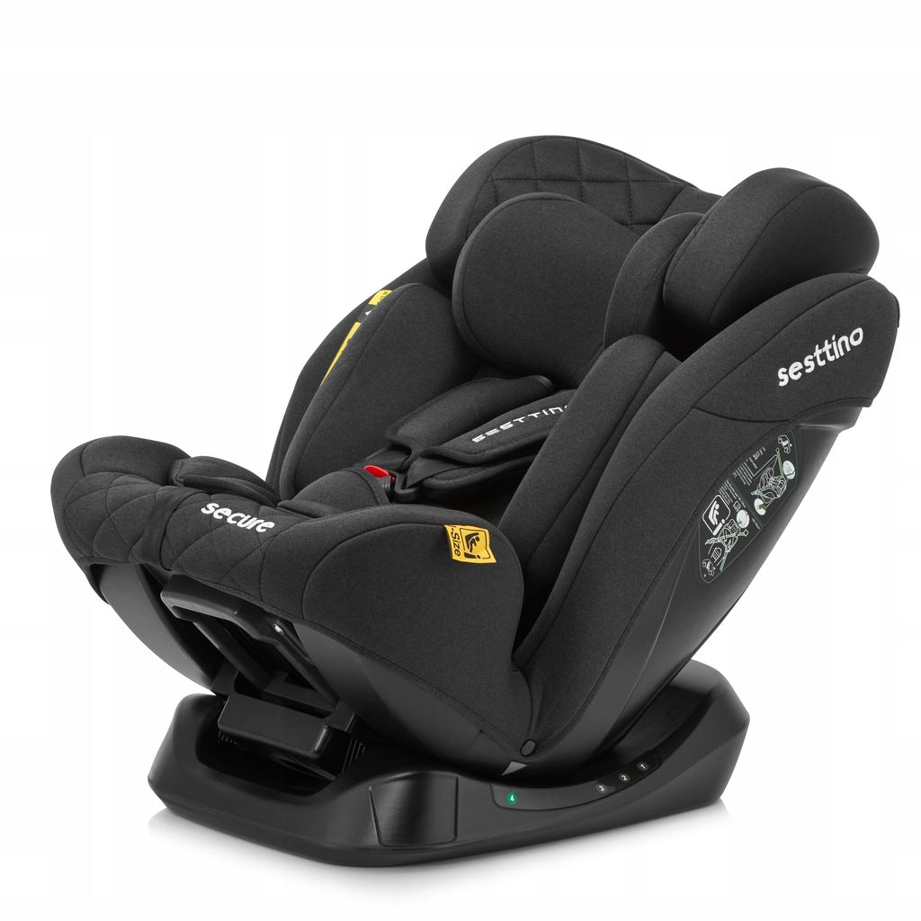 Sesttino SecurePro vaikiška automobilinė kėdutė 0-36 kg, saugi 40-150 cm