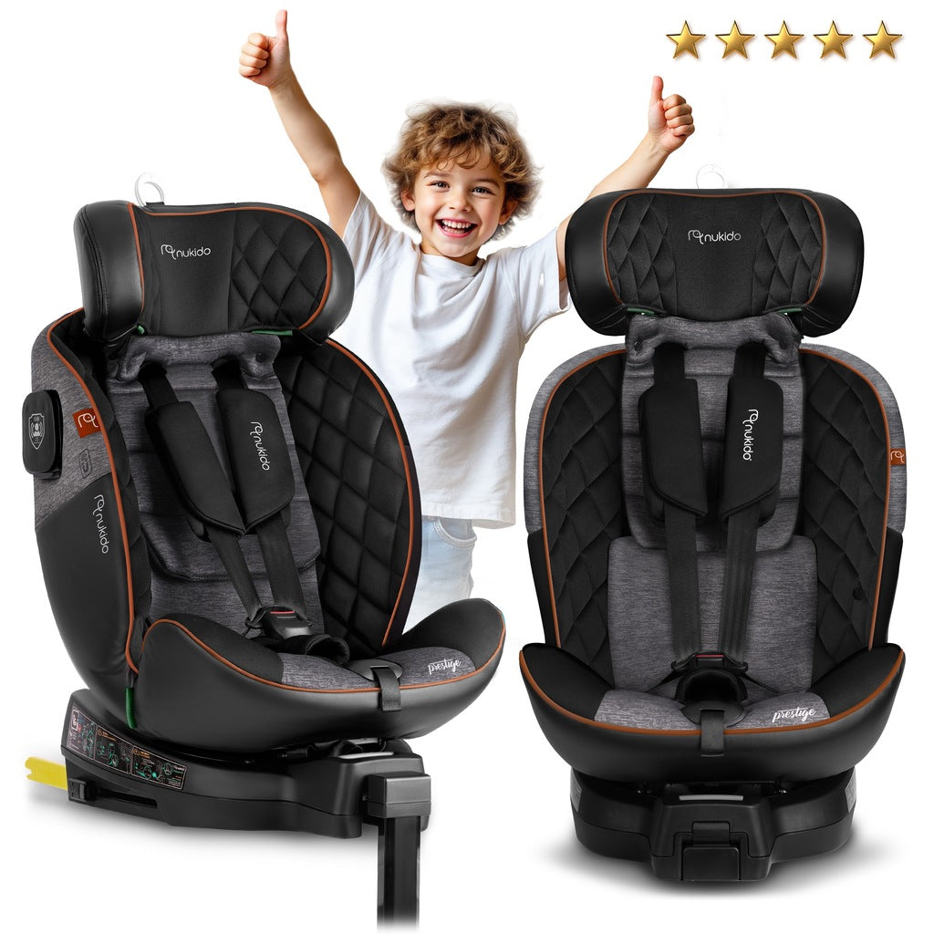 PASUKAMA AUTOMOBILINĖ KĖDUTĖ su KOJA 0-36KG ISOFIX NUKIDO I-SIZE 40-150cm