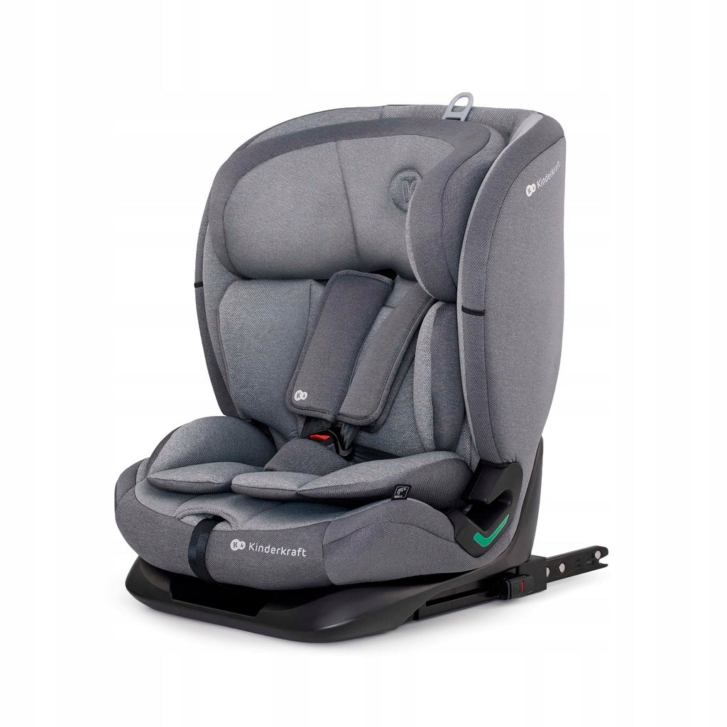 Kinderkraft automobilinė kėdutė 76-150cm 9-36kg ISOFIX ONETO3 i-Size pilka