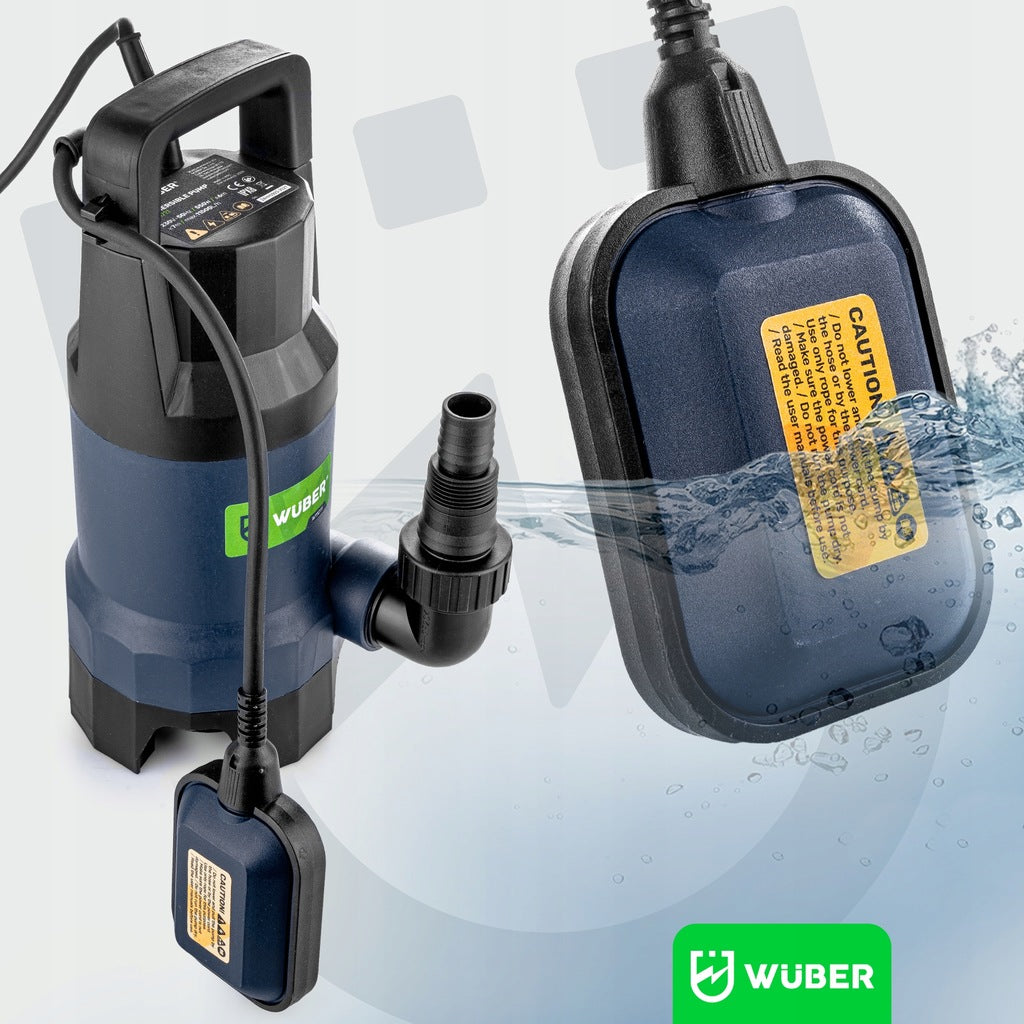 Panardinamas siurblys su plūde nešvariam ir švariam lietaus vandeniui 550w