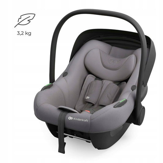 Kinderkraft I-LITE automobilinė kėdutė kūdikiams, 40-87 cm, 0-13 kg, pilka