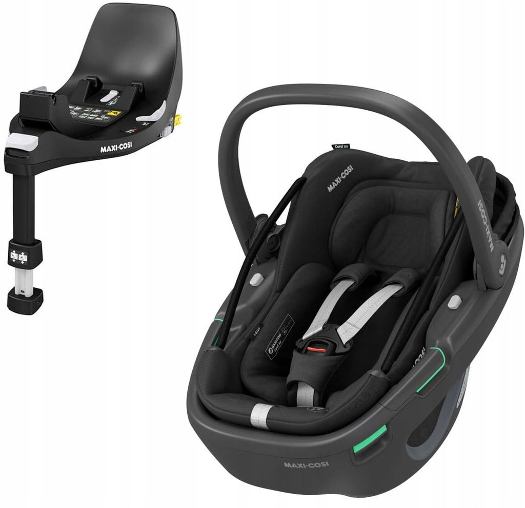 Coral 360 automobilinė kėdutė + FamilyFix 360 PRO besisukantis pagrindas